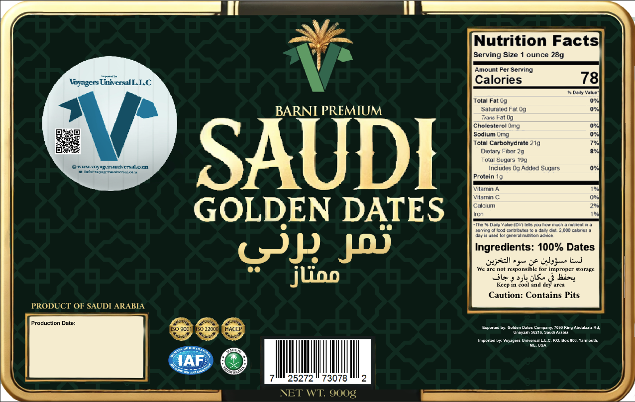 Vacuumed Premium Berni Saudi Golden Dates